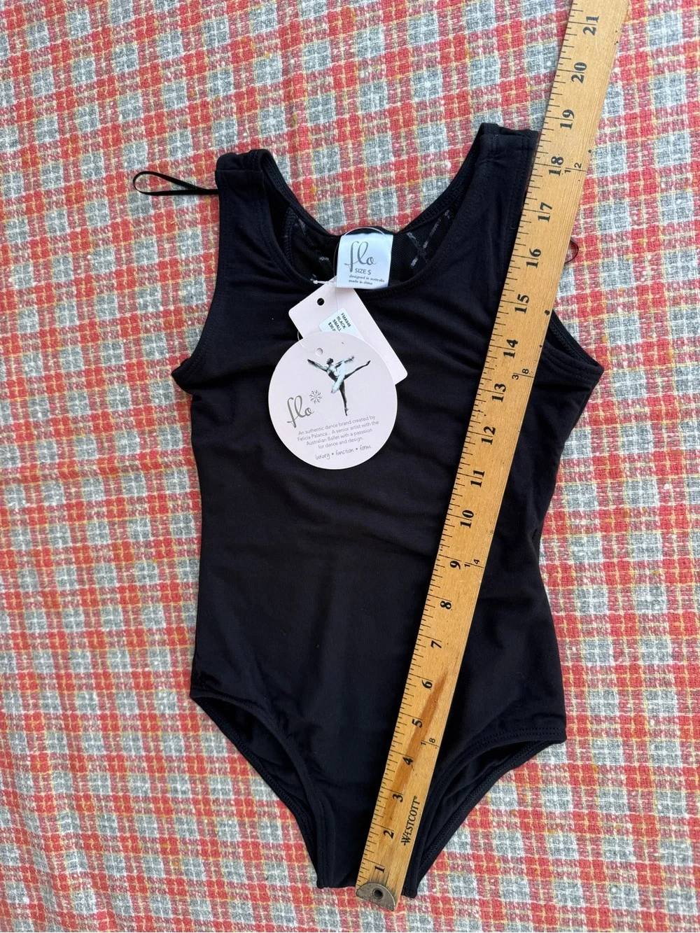 Flo Dancewear leotard created by Felicia Palanca, Australian Ballet Bow & Mesh